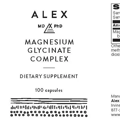 Magnesium Glycinate Complex - 100 capsules secondary image