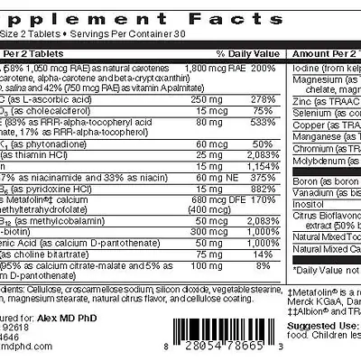 Two A Day Multivitamin - 60 tablets secondary image